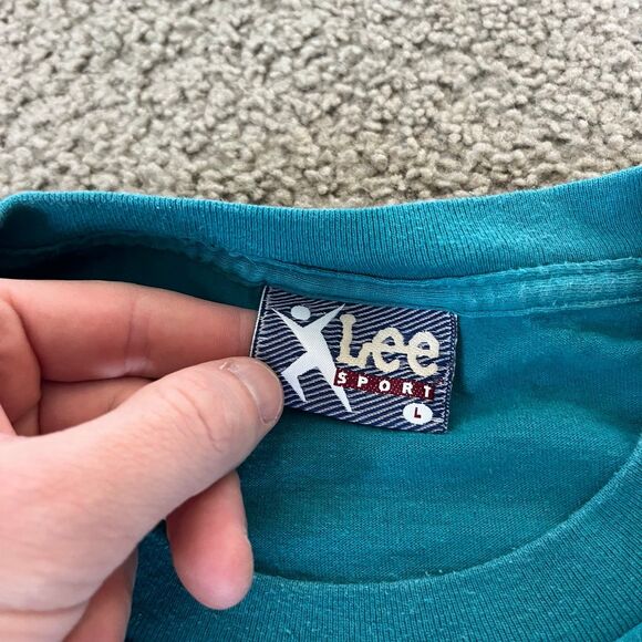 VTG 1995 Miami Dolphins It’s Not Just Football Shirt Nutmeg‎ Lee Mens Size Large - Picture 5 of 9